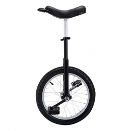 YYLL Bici YYLL 16 / 18 / 20 Pollici Ruote Monociclo Montatura Unisex Monociclo Heavy Duty in Acciaio e Ruote in Lega (7 Colori) (Color : Black, Size : 18inch)