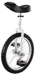 ZWH Monocicli ZWH Monociclo Bicicletta Bambino / Adulto's Balance Monociclo 16" / 18" / 20"Bianco, Ragazzi Ragazze Regalo di Compleanno, Equilibrio Ciclismo Bici Bicicletta con Sedile Regolabile in Altezza