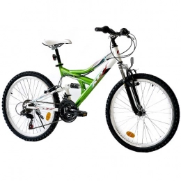 KCP Mountain Bike 24" KCP BICI DA BAMBINI MOUNTAIN BIKE RITA FSF 21 Velocita SHIMANO bianco verde (wg) - 61, 0 cm (24 pollici)