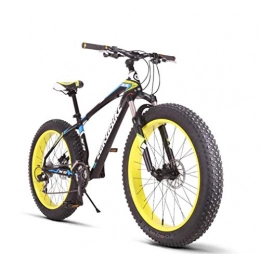 AISHFP Mountain Bike AISHFP Pneumatici Mens Adulti di Fat Mountain Bike, Telaio Lega di Alluminio Spiaggia Neve Biciclette, Doppio Freno a Disco 27 ​​velocità della Bicicletta, 26 Pollici Ruote, B