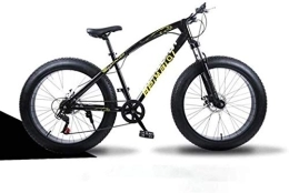 Aoyo Mountain Bike Aoyo all Terrain Bicicletta della Montagna, 26 Pollici Fat Tire Hardtail Mountain Bike, Sospensione Doppia Telaio e sospensioni Forcella, Adulti e Donne degli Uomini, (Color : Black Spoke)