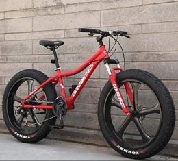 Aoyo Mountain Bike Aoyo Biciclette 24Speed ​​Montagna, 26inch Fat Tire Bike Strada, Sospensione Doppia Telaio e sospensioni Forcella all Terrain Abbigliamento da Montagna Bici Adulta, (Color : Red 3)