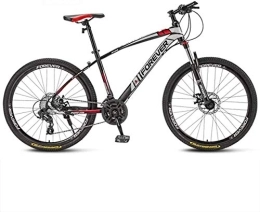 AYDQC Mountain Bike AYDQC Biciclette da Montagna da 66 Pollici 21, 24, 27, 30 velocità Mountain Bike 26 Pollici Ruote Biciclette, Bianco, Rosso, Blu, Nero 6-11, 21 fengong