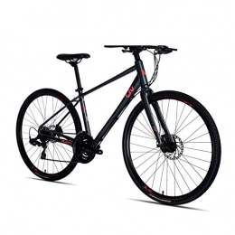 AZYQ Mountain Bike AZYQ Bici da strada per donna, bici da strada in alluminio leggero a 21 velocit, bicicletta da strada con freni a disco meccanici, perfetta per tour su strada o su strada sterrata, nera, Xs, Nero, *S