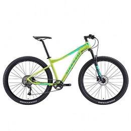 AZYQ Mountain Bike AZYQ Mountain bike a 9 velocità, telaio da uomo in alluminio con sospensione anteriore, mountain bike unisex hardtail, mountain bike per tutti i terreni, blu, 27, 5 pollici, verde, 29inch