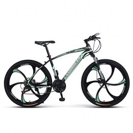 BaiHogi Bici BaiHogi Bici da Corsa Professionale, Bici da Montagna Adulto da 26 Pollici Uomo e Donna Biciclette da 21 / 24 / 27 velocità Doppia Freno a Disco / Blu / 27 velocità (Color : Green, Size : 27 Speed)