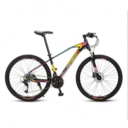 BaiHogi Mountain Bike BaiHogi Bici da Corsa Professionale, Mountain Bike 26 Pollici Cornice in Alluminio 27Speed ​​con Dual Disc Brake Lock-out della Forcella della Sospensione for la Donna degli Uomini Adulti e Ragazzi / B