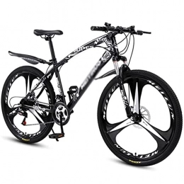 BaiHogi Bici BaiHogi Bici da Corsa Professionale, Mountain Bike da Uomo 26"Ruota 21 / 24 / 27 velocità con Doppia Sospensione e Freni a Disco for Un Percorso, Sentiero e Amplificatore; Montagne / Nero / 27 velocità