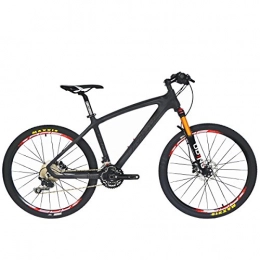 BEIOU Mountain Bike BEIOU® Manubrio per Mountain Bike Rigido, 30 velocità Shimano DEORE M610-Pennello in Fibra di Carbonio, per MTB T800 10, 65 kg Ultralight Cornice RT CB024 Ruote, 26 cm