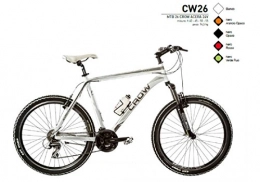 Cicli Puzone Mountain Bike BICI 26 CROW ACERA 24V ALLUMINIO FORCELLA BLOCCABILE CW26 BIANCO MADE IN ITALY