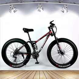 Clothes Mountain Bike Bici da strada del Commuter City, Adulti Fat Tire Mountain bike, All-Terrain sospensione neve Biciclette, doppio freno a disco Beach Cruiser biciclette, 26 pollici ruote, 21Speed Uomini Donne Genera