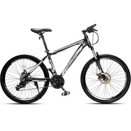 YHRJ Bici Bici Da Strada Mountain Bike Fuoristrada, Andare In Bicicletta Per Adulti All'aperto, MTB Ammortizzante, Ruota 24 / 26 Pollici, Sedile Regolabile, Ruote A Raggi ( Color : Black white-24spd , Size : 24inch )