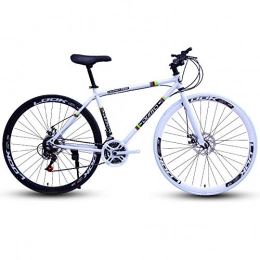 peipei Mountain Bike Bicicletta da Strada Bicicletta a Doppio Disco Freno a velocit variabile 26 Pollici Dead Fly Fixed Gear Maschio e Femmina Studenti Adulti-Nero White_27speed