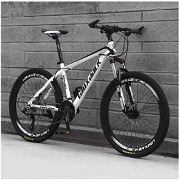 HCMNME Mountain Bike Bicicletta durevole di alta qualità, Sport all'aria aperta 26" for adulti for mountain bike, 27Speed ​​Drivetrain Sospensione anteriore a velocità variabile HighCarbon acciaio mountain bike, sport all