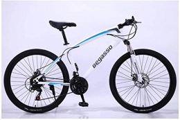 HCMNME Mountain Bike Bicicletta durevole di alta qualità, Sport all'aria aperta Mountain Bike 24 costi Mens hardtail for mountain bike 26" for pneumatici e 17 pollici Forcella Telaio Sospensione con lo sport doppio disco