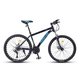 XIAXIAa Bici Bicicletta, mountain bike 26", bicicletta fuoristrada a 27 velocità, con sedile regolabile e telaio in acciaio ad alto tenore di carbonio, per adulti, antiscivolo, doppio freno a disco / B / 17