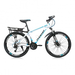 XIAXIAa Bici Bicicletta, Mountain Bike da 24 Pollici, Bicicletta con Doppio Freno a Disco a 24 Velocità, con Telaio in Acciaio ad Alto Tenore Di Carbonio, Sia per Uomini Che per Donne / B / 165x85cm