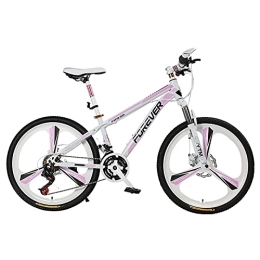 LLF Bici Biciclette, Mountain Bike, Bicicletta Per Ammortizzatore A Velocità Variabile Per Adulti, Leggero Studente Adulto Trasversale Da Corsa Da Strada A Tre Coltelli Ruota Mtb(Size:27 speed, Color:24inch)