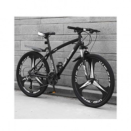 FLZ Mountain Bike Bicycle Casa Bicicletta Montagna Uomini Bicicletta, Luce velocit Variabile Freno a Disco Ammortizzatore Si Applica a Adulto Alunno Allenarsi All'Aperto / Schwarz / 24inches / 27speed