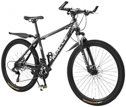 FLZ Mountain Bike Bicycle Montagna Bicicletta Uomini Casa Bicicletta, Luce Freno a Disco Smorzamento velocit Variabile per Citt Rurale Allenarsi Commutare Bicicletta / Grigio / 27speed / 24inch