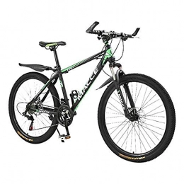 FLZ Mountain Bike Bicycle Montagna Bicicletta Uomini Casa Bicicletta, Luce Freno a Disco Smorzamento velocit Variabile per Citt Rurale Allenarsi Commutare Bicicletta / Verde / 27speed / 24inch