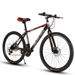  Bici Bicycles for Adults 24-inch Mountain Bicycle 21 Speed Adult Variable Speed Bicycle Cross-Country Racing Car with One Wheel (Color : Black red, Size : 24-Speed)