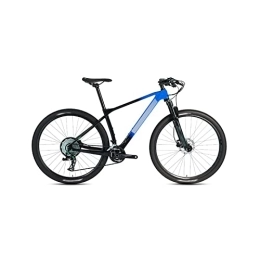 Bici Bicycles for Adults Carbon Fiber Quick Release Mountain Bike Shift Bike Trail Bike (Color : Blue, Size : Small)