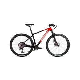  Mountain Bike Bicycles for Adults Carbon Fiber Quick Release Mountain Bike Shift Bike Trail Bike (Color : Red, Size : Small)