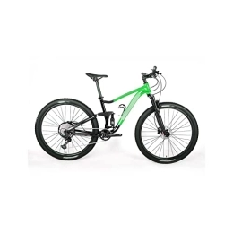  Bici Bicycles for Adults Full Suspension Aluminum Alloy Bike Mountain Bike (Color : Green, Size : Large)