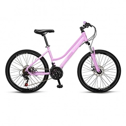 BMDHA Mountain Bike BMDHA MTB, Mountain Bike Doppio Freno A Disco 21 velocità, Bicicletta Uomo 24 Pollici Telaio Impermeabile Sigillato Bicicletta Donna Antiscivolo Resistente all'Usura