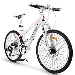 BMDHA Bici BMDHA MTB, Mountain Bike Telaio in Lega di Alluminio 26 Pollici, Bicicletta Uomo 27 velocità Cuscino Ergonomico Bicicletta Donna Grassetto Ammortizzatore Forcella