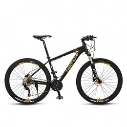 CDDSML Bici CDDSML Bicicletta da Corsa Doppio smorzamento Mountain Bike Maschio Fuoristrada a Lunga percorrenza Grande Cambio di velocità del pneumatico-30 Speed_Black Gold_27, 5 Pollici