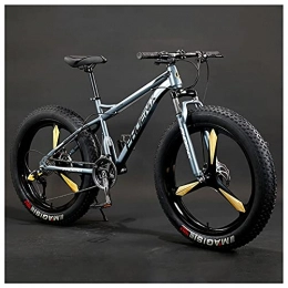 CDPC Mountain Bike CDPC Mountain Bike per Adulti, Ruote da 26 Pollici, Telaio in Acciaio da Uomo, da Donna, Mountain Bike con Pneumatici Grassi, Bicicletta da Montagna Hardtail, Freni a Disco Meccanici, 3