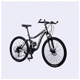 CENPEN Mountain Bike CENPEN Sport all'Aria Aperta Mountain Bike 2130 Costi 26 Pollici Doppio Freno a Disco Squalifica Completa Biciclette Antiscivolo con HighCarbon Telaio in Acciaio (Color : Black, Size : 27 Speed)