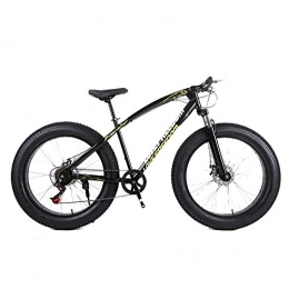 Chenbz Mountain Bike Chenbz Sport all'Aria Aperta Fat Bike, 26 Pollici Cross Country Mountain Bike 21 velocità Spiaggia Montagna di Neve 4.0 Grandi Pneumatici Adulti di Guida all'aperto (Color : Black)