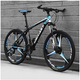 Chenbz Mountain Bike Chenbz Sport all'Aria Aperta Mountain Bike 26 Pollici, 3 Razze Ruote con Freno a Disco Doppio, Sospensione Anteriore Folding Bike 27 velocità MTB Bicicletta, Nero