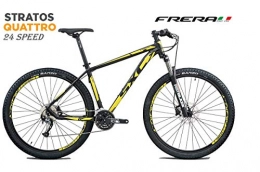 Cicli Puzone Mountain Bike Cicli Puzone FRERA Stratos Quattro 24V Gamma 2019 (Nero Giallo, 47 CM - M)