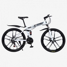 Alapaste Mountain Bike Confortevole Traspirante Regolabile Sella Bici, Addensare Alto-Acciaio al Carbonio Sospensioni Complete Bici, 34.1 Pollici 27 velocità Coda Morbida Mountain Bici-Bianco 34.1 Pollici.27 velocità