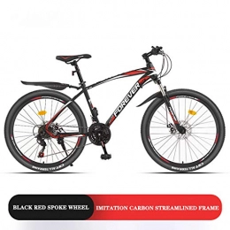 CPY-EX Mountain Bike CPY-EX 26 Pollici, Mountain Bike, 21 / 24 / 27 / 30 velocità, Anteriore e parafanghi Posteriori, Double Disc Brake System, Nero Blu, Nero Rosso, Nero Verde, Bianco Blu Spoke Biciclette, B, 21