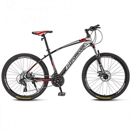 CPY-EX Mountain Bike CPY-EX 27.5 Pollici Freni Ruote da Mountain Bike Daul Disc 21 / 24 / 27 / 30 velocità Mens Parte Anteriore della Bicicletta MTB Suspension (Bianco, Rosso, Blu, Nero), Rosso, 27