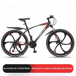 CPY-EX Mountain Bike CPY-EX Adulti Mountain Bike, Spiaggia motoslitta Biciclette, Doppio Freno a Disco, 24 Pollici in Lega di Alluminio Ruote Bicicletta, Purpose Uomo Donna Generale, D2, 30