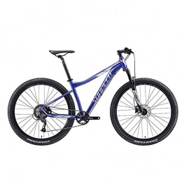 CXY-JOEL Mountain Bike CXY-JOEL Mountain Bike a 9 Velocità, Bicicletta da Uomo con Telaio in Alluminio con Sospensione Anteriore, Mountain Bike Hardtail Unisex, Mountain Bike per Tutti i Terreni, Blu, 27, 5 Pollici Adatto p