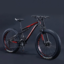 DANYCU Bici DANYCU Mountain Bike Bicicletta 26 Pollici Fat Tire Bike Mountain Bike Biammortizzate Spiaggia Neve all Terrain MTB, Ciclismo Sportivo all'aperto, Carico Massimo 200 kg, Nero, 30 Speed