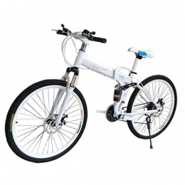 Dapang Mountain Bike Dapang Mountain Bike 27 Speed Telaio in Acciaio da 26 Pollici 3 Ruote a Razze Dual Folding Bike Pieghevole Blackwhite, 1, 21speed