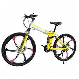 Dapang Mountain Bike Dapang Mountain Bike 27 Speed Telaio in Acciaio da 26 Pollici 3 Ruote a Razze Dual Folding Bike Pieghevole Blackwhite, 6, 27speed