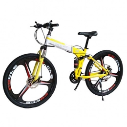 Dapang Mountain Bike Dapang Mountain Bike 27 Speed Telaio in Acciaio da 26 Pollici 3 Ruote a Razze Dual Folding Bike Pieghevole Blackwhite, 7, 24speed