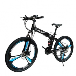 Dapang Mountain Bike Dapang Mountain Bike 27 Speed Telaio in Acciaio da 26 Pollici 3 Ruote a Razze Dual Folding Bike Pieghevole Blackwhite, 8, 21speed