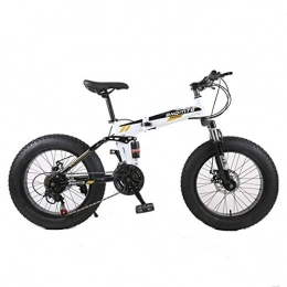 Dapang Mountain Bike Dapang Mountain Bike, 7 / 21 / 24 / 27 / 30 Speed Steel Frame, 4.0"Fat Tyres Razze Wheels Sospensione Bici Pieghevole, 1, 30speed