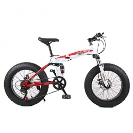 Dapang Mountain Bike Dapang Mountain Bike, 7 / 21 / 24 / 27 / 30 Speed Steel Frame, 4.0"Fat Tyres Razze Wheels Sospensione Bici Pieghevole, 2, 21speed