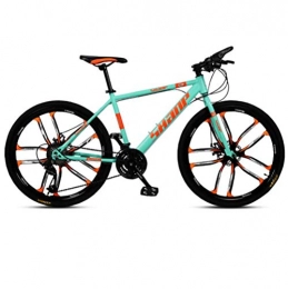 DGAGD Bici DGAGD 24 Pollici Mountain Bike Maschio e Femmina Adulto Super Leggero Bicicletta a velocità variabile Dieci Ruote da Taglio-Verde_30 velocità